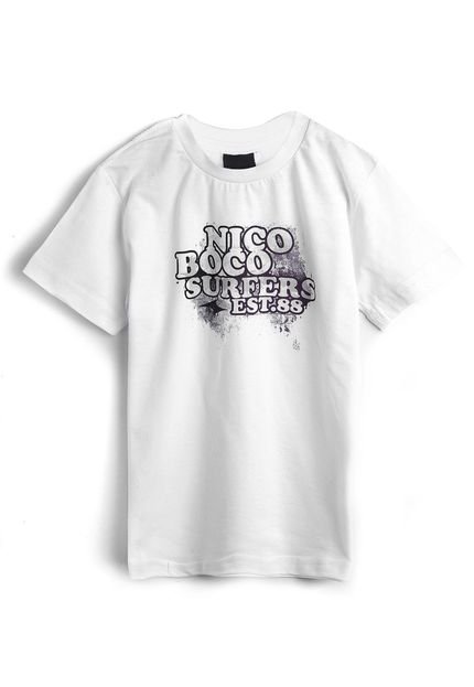 Camiseta Nicoboco Menino Escrita Branca - Marca Nicoboco