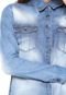 Vestido Jeans Mix Jeans Curto Estonado Azul - Marca Mix Jeans