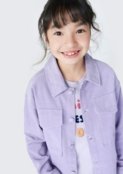 Camisa Infantil Menina Em Veludo Cotelê - Marca Hering Kids