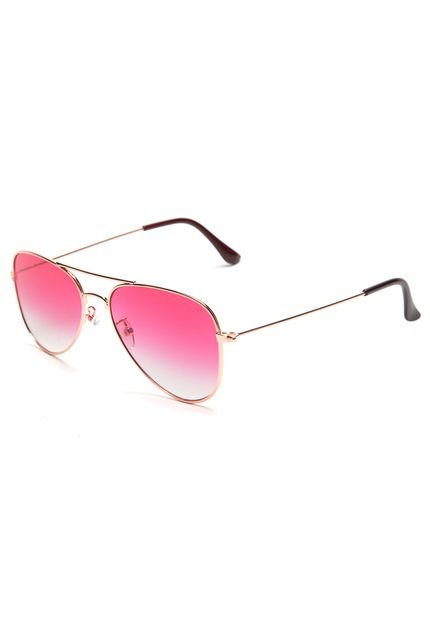 Óculos de Sol Thelure Aviador Rosa/Dourado - Marca Thelure