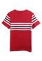 Camiseta Tommy Hilfiger Kids Menino Listras Vermelha/Branco - Marca Tommy Hilfiger Kids