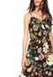 Vestido Lily Fashion Longo Floral Preta - Marca Lily Fashion