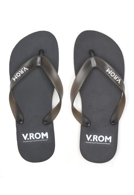 Chinelo V-Rom Liso Preto - Marca V-Rom