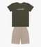 Conjunto Infantil Camiseta Com Bermuda Trick Nick Verde - Marca Trick Nick