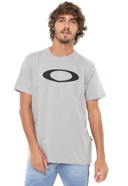 Menor preço em Camiseta Oakley Ellipse Cinza