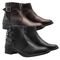 Kit 2 Pares De Bota Feminina Botinha Coturno Mr Try Shoes Cano Curto Salto Baixo Preto E Marrom - Marca MR TRY SHOES