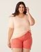 Blusa Básica Feminina Plus Size Decote Redondo Em Viscolinho Stretch - Marca Malwee