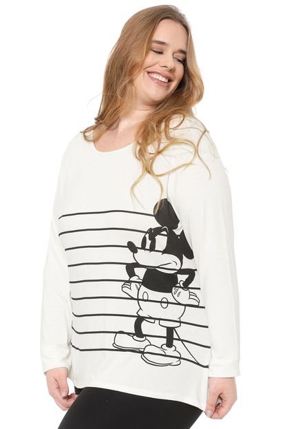 Blusa Cativa Disney Plus Mickey Mouse Off-white - Marca Cativa Disney Plus