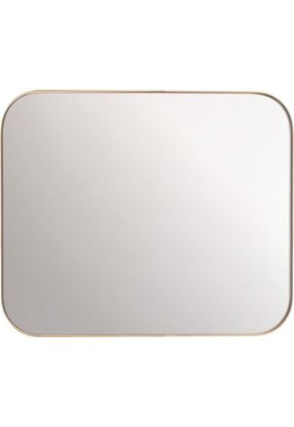 Espelho Corner Retangular Com Moldura Dourada - 120X100 Vidrotec