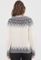 Suéter Desigual Tricot Alberta Off-White - Marca Desigual