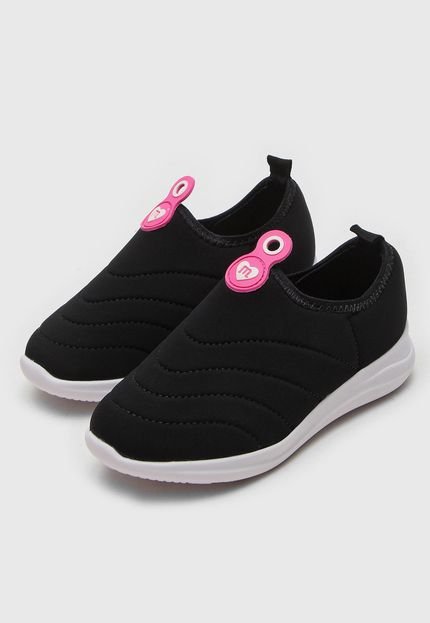 Slip On Molekinha Infantil Texturizado Preto - Marca Molekinha