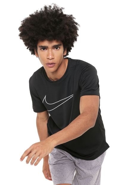 Camiseta Nike M Nk Superset Top Ss Gfx Preta - Marca Nike