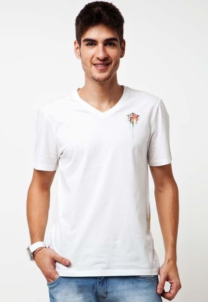 Camiseta Triton Brasil Tinta Branca - Marca Triton