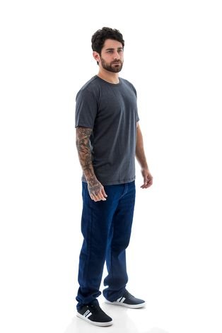 Calça Jeans Masculina Arauto Modelagem Clássica Promocional Azul