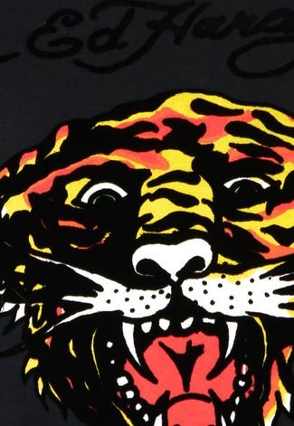 Camiseta Ed Hardy Masculina Tiger Head Washed Branca - Compre Agora