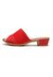 Sandália Usaflex Textura Vermelha - Marca Usaflex