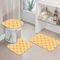 Kit 3 Tapetes Decorativos para Banheiro Wevans  Amarelo - Marca Wevans