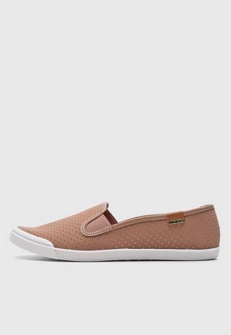 Casual Tênis DAFITI SHOES Perfuros Bege - Compre Agora