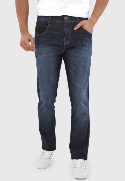 Calça Jeans Biotipo Slim Estonada Azul-Marinho - Marca Biotipo