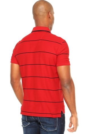 Camisa Polo Nautica Classic Fit Vermelha