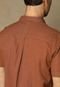 Camisa Osklen Reta Texture Color Caramelo - Marca Osklen