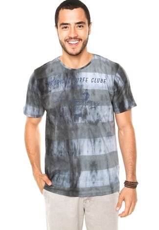 Camiseta Tropical Brasil Tie-Dye Cinza - Compre Agora