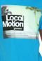 Camiseta Local Motion Half N Half Azul - Marca Local Motion