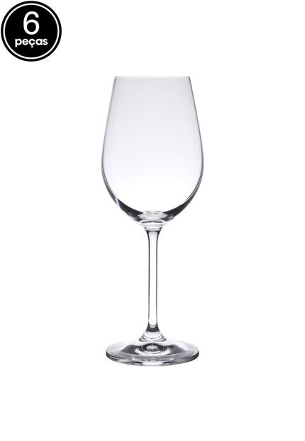 Conjunto de Taças 6pçs Bohemia para Vinho Branco de Cristal Gastro Colibri Incolor - Marca Bohemia