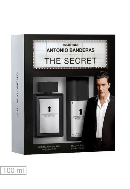 Kit Perfume The Secret Antonio Banderas 100ml - Marca Antonio Banderas