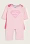 Pijama Infantil Get Baby Super Homem Menina Rosa - Marca Get Baby