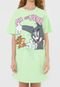 Vestido My Favorite Thing(s) Curto Tom e Jerry Verde - Marca My Favorite Things