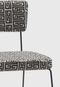 Cadeira Roma Aço Tecido Daf Preto/Branco - Marca Daf