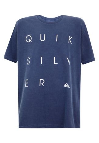 Camiseta Cap Quiksilver Juvenil Azul