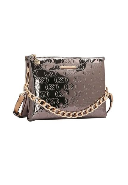 Bolsa Feminina Chenson Metalic Cafe 3484747 - Marca Chenson