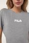 Camiseta Fila Logo Cinza - Marca Fila