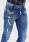 Calça Jeans HNO Jeans Skinny Destroyed Azul - Marca HNO Jeans