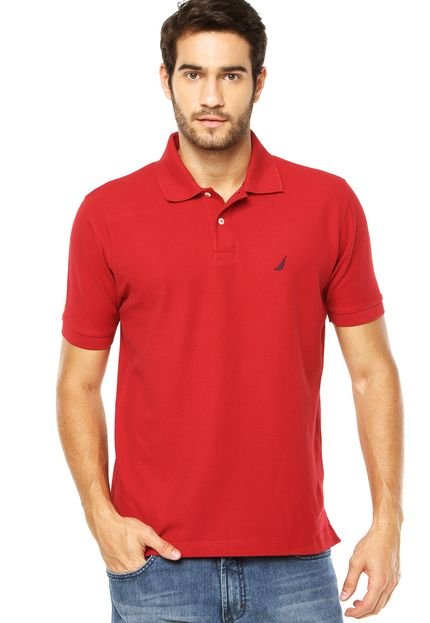 Camisa Polo Nautica Logo Vermelha - Marca Nautica