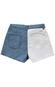 Shorts Jeans Color Block Confort Menina 10 ao 16 Azul Azul - Marca Crawling