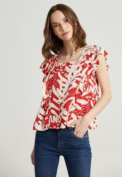 Blusa Rojo Marfil ESPRIT Compra Ahora Dafiti Colombia