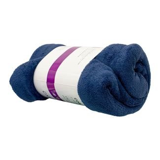 Cobertor Casal Manta Microfibra Antialérgico 1,8x2,2m Azul Marinho - Camesa