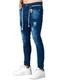 Calça Jeans Masculina Super Skinny Escuro Ref: 168 - Marca CAMISETERIA TATTOOS