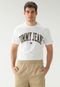 Camiseta Tommy Jeans Reta Estampada Off-White - Marca Tommy Jeans