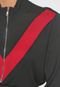 Suéter Tricot Ellus Bicolor Preto/Vermelho - Marca Ellus
