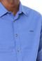 Camisa Colcci Reta Listrada Classic Azul - Marca Colcci