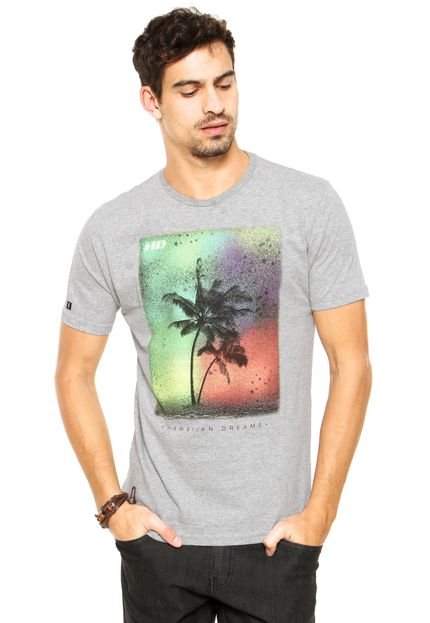 Camiseta HD Colorful Palm Cinza - Marca HD