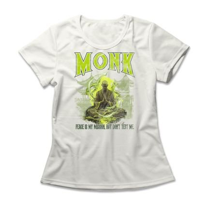 Camiseta Feminina Monk - Off White - Marca Studio Geek 