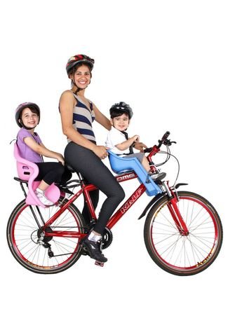 Cadeirinha Baby Bike Frontal Vermelho Kalf