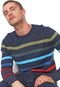 Suéter GAP Tricot Listrado Azul-marinho/Vermelho - Marca GAP