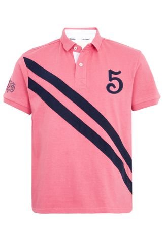 Camisa Polo TNG Rugby Rosa