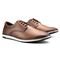 Sapato Masculino Oxford Casual Conforto Estilo Brogue Caramelo 37 - Marca BREFFER